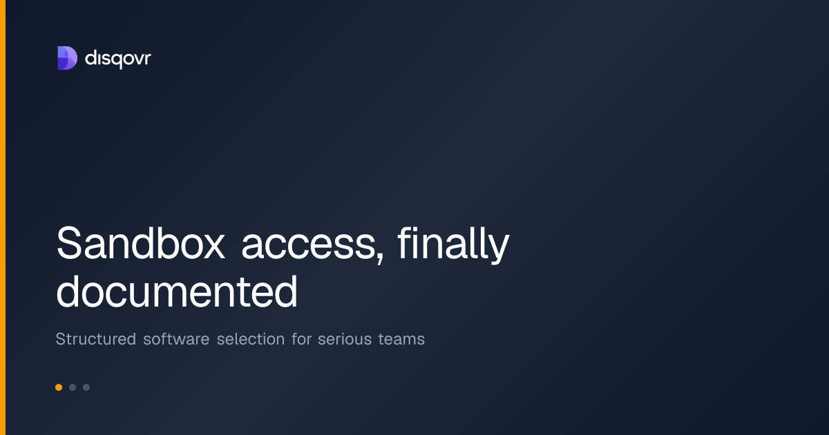 Sandbox access, finally documented